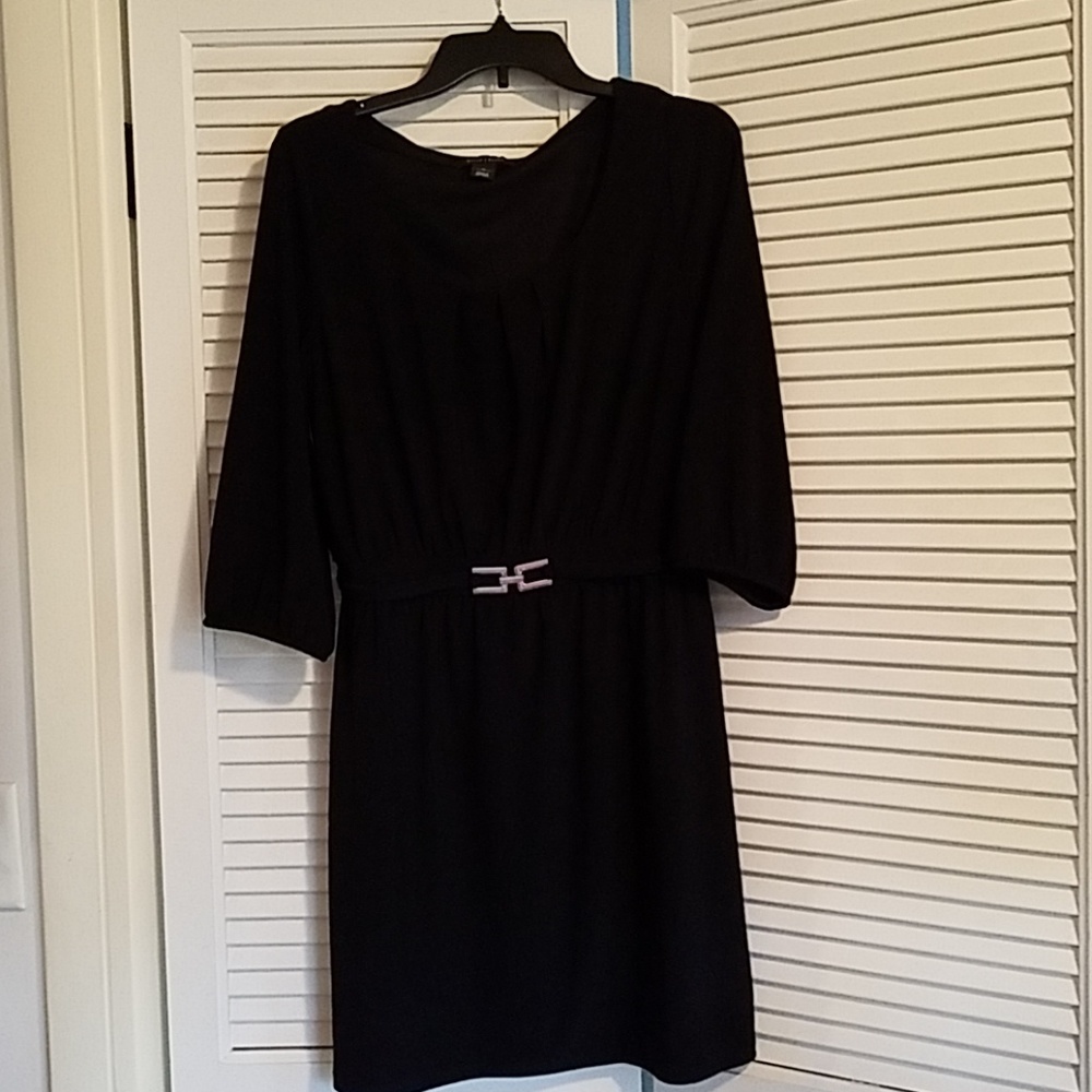 Ladies knee length black dress